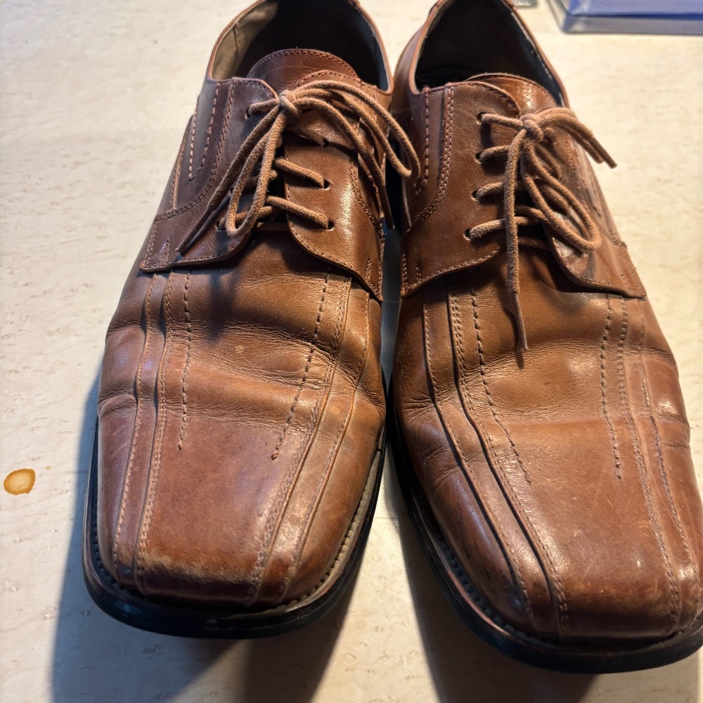 Stacey Adam Brown Leather lace up Oxfords size 11M